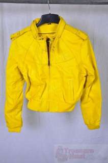 Knoles & Carter Yellow Genuine Leather Jacket, 2XL $350  
