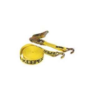  Keeper Corp Ratchet Tie Down 27Ft X 2 Yellow Double J Hook 