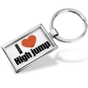  Keychain I Love high jump   Hand Made, Key chain ring 