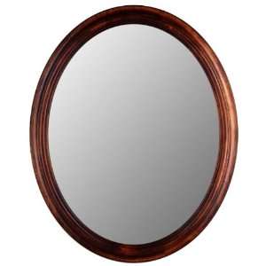 Mahogany Oval Mirror