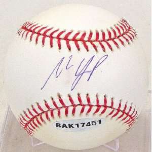  Matt Laporta Autographed Baseball (Stained) (UDA COA 