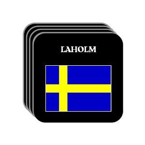  Sweden   LAHOLM Set of 4 Mini Mousepad Coasters 