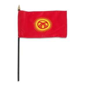 Kyrgyzstan Flag 4 x 6 inch Patio, Lawn & Garden