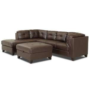Klaussner Verve 2 pc sectional Verve 2 Pieces Sectional in Rossi Brown 