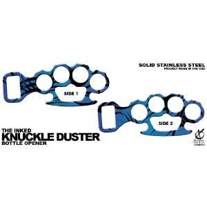  The Inked Knuckle Duster Bottle Opener Tribal Blue 