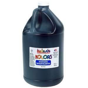  Kaplan Kolors Washable Tempera Paint   Black (1 gallon 