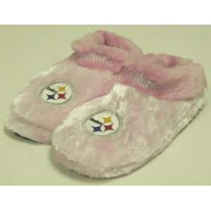  Pittsburgh Steelers NFL Womens Pink Himo Slippers Sports 