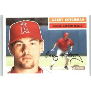  2005 Topps Heritage #402 Casey Kotchman SP   Anaheim 