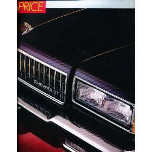  1987 Chevrolet Caprice Classic Deluxe Sales Brochure 