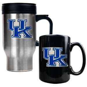  Kentucky Wildcats Stainless Steel Travel Mug & Ceramic Mug 