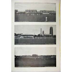    1895 Cricket Sussex Ground Taunton Trafford Players