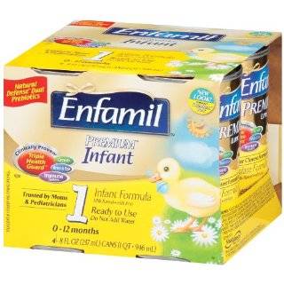 Enfamil Premium, Ready To Use 8 Ounce, (Pack of 16)