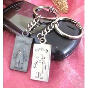   Couple Love Keychain Key Ring Girl & Boy  Love You 