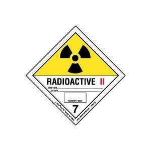  Radioactive II Label, Worded, Paper, Pack of 50 Office 