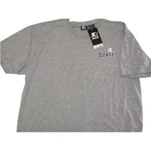   State Spartans Grey Dristar T shirt X Large