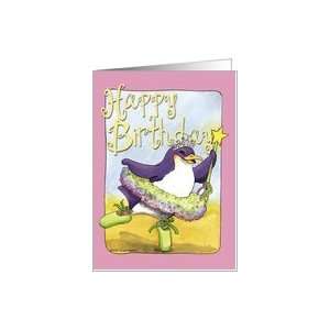  Birthday, Penguin Ballerina Card Toys & Games