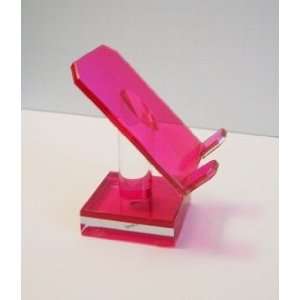  Decorative Pink Glass Stand for Home or Office for iPod 