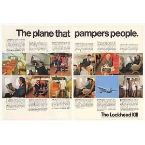   1011 Plane That Pampers People 2 Page Print Ad (24674)