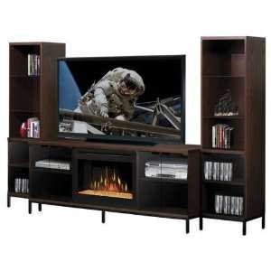  Geneva Mantel, media console in a mocha finish