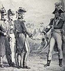 General Thomas Maitland meets Toussaint to discuss the secret treaty