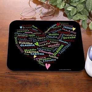    Personalized Mouse Pads   Her Heart Of Love