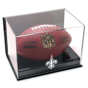  New Orleans Saints Wall Mounted Football Logo Display Case 
