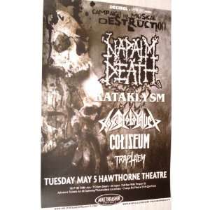  Napalm Death Poster   09 Concert Flyer   Campaign for 