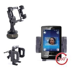 Windscreen Car Holder And Car Charger Kit For Sony Xperia Mini Pro By 
