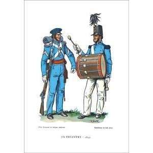  Vintage Art Seventh Infantry, 1835   03898 5