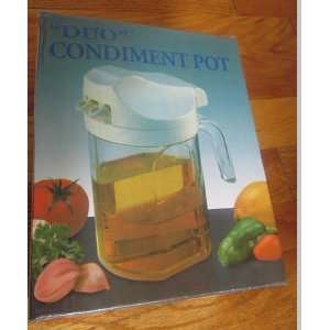    Condiment Pot Ideal for Oil and Vinegar Can Be Used for Two Liquids