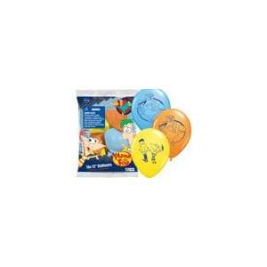  Phineas & Ferb Latex Balloons 6pk Toys & Games