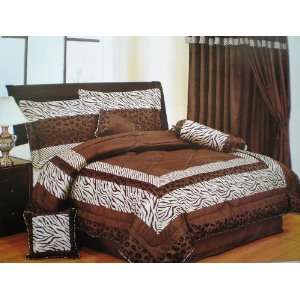   Queen Comforter Set PLUS a Pair of Windows Curtains Bedding in a Bag