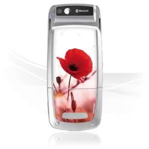  Design Skins for Samsung E250   Red Flowers Design Folie 
