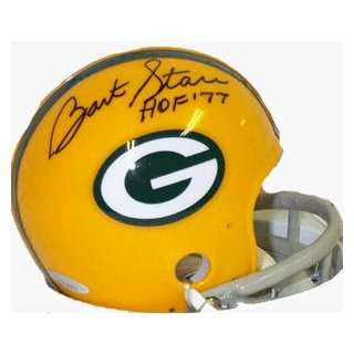    Bart Starr Autographed Mini Helmet   HOF