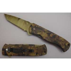   Opening Pocket Knife Camo Tanto Blade (331ca)