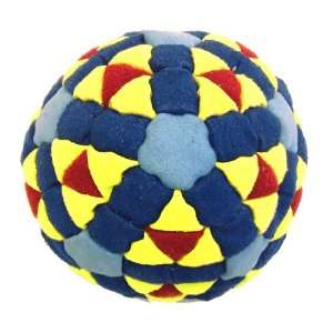 Super Hero Red, Yellow & Blues 152 Panel Hacky Sack / Footbag   Comes 