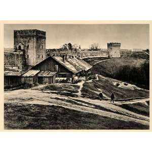   Village Ruin Dnieper River   Original Photogravure