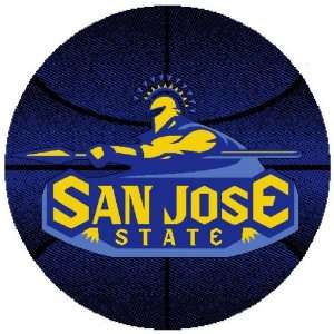 San Jose State University Spartans Basketball Rug 4 Round  