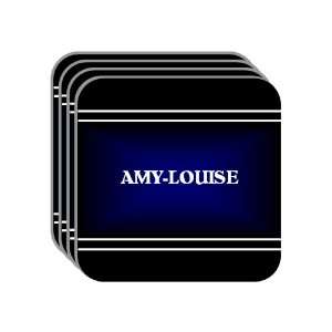  Personal Name Gift   AMY LOUISE Set of 4 Mini Mousepad 