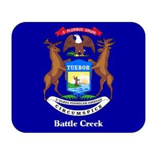  US State Flag   Battle Creek, Michigan (MI) Mouse Pad 