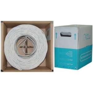CAT5E, STP (Shielded), Bulk Cable, Solid, 350MHz, 24 AWG, White, 1000 