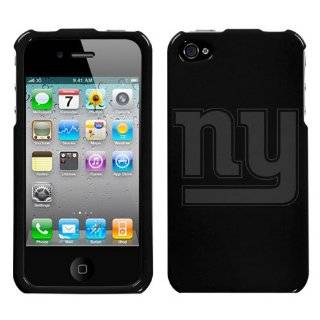 iPhone 4 Etched New York Giants Black Snap on Hard Cover