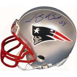  Tedy Bruschi autographed Football Mini Helmet (New England Patriots 