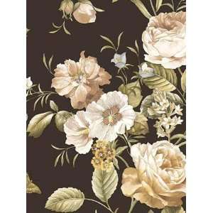  Wallpaper Warner Quintessential Cabbage Rose Bouquet 