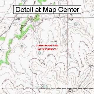   Map   Cottonwood Falls, Kansas (Folded/Waterproof)