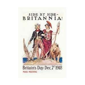 Side by Side   Britannia 28x42 Giclee on Canvas 