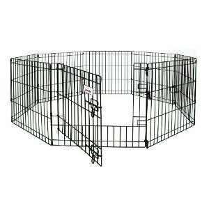   by 24 Inch 8 Panels Exercise Pen with Step Through Door