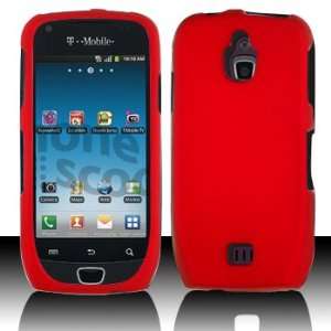  Red Rubberized Snap on Hard Protective Cover Case for 