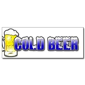    24 COLD BEER 1 DECAL sticker ice drink cart stand 