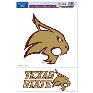  Texas State University Ultra Decal 11x17 Sports 